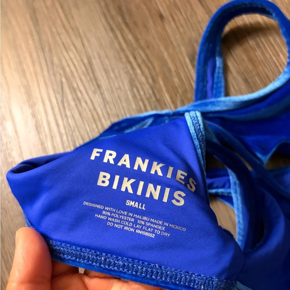 Frankie's Bikinis Royal Blue Swim Top